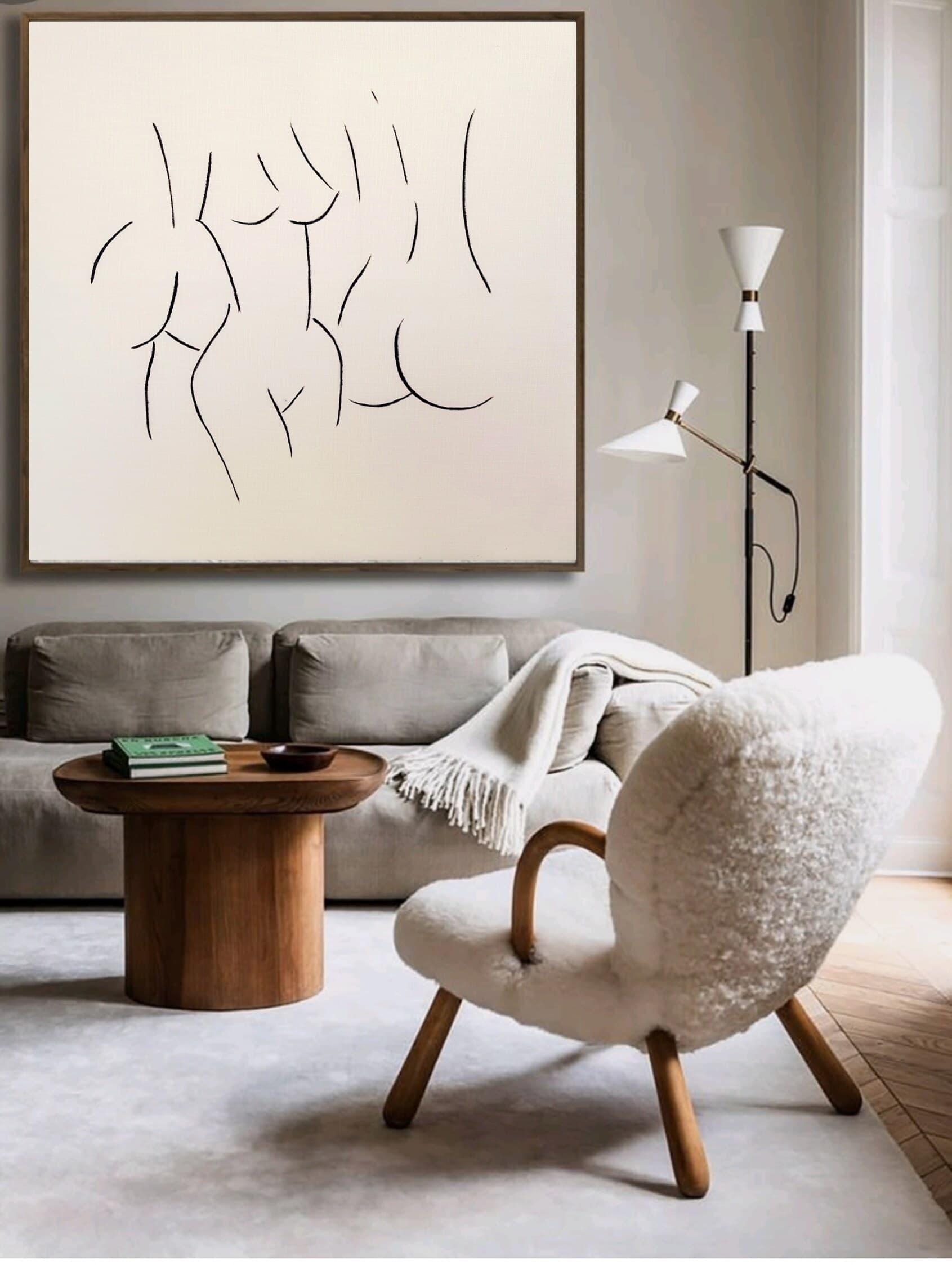 Complicity framed in a living room